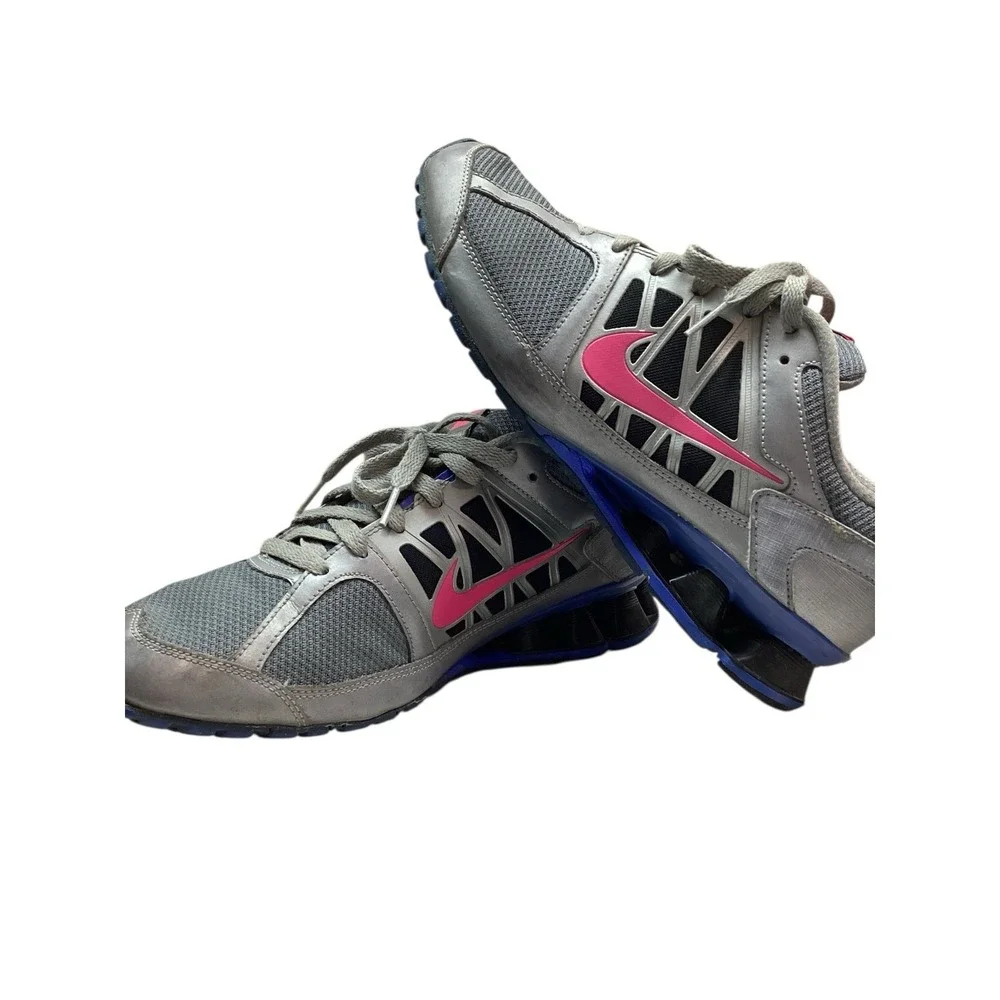 NIKE Reax Run‎ 6 Shoes Womens 11 Grey With Pink Accents Running 472647-004